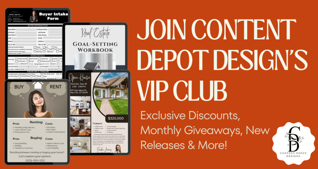 Join Content Depots Designs VIP Club. Exclusive discounts, monthly giveaways, New Releases and more. 